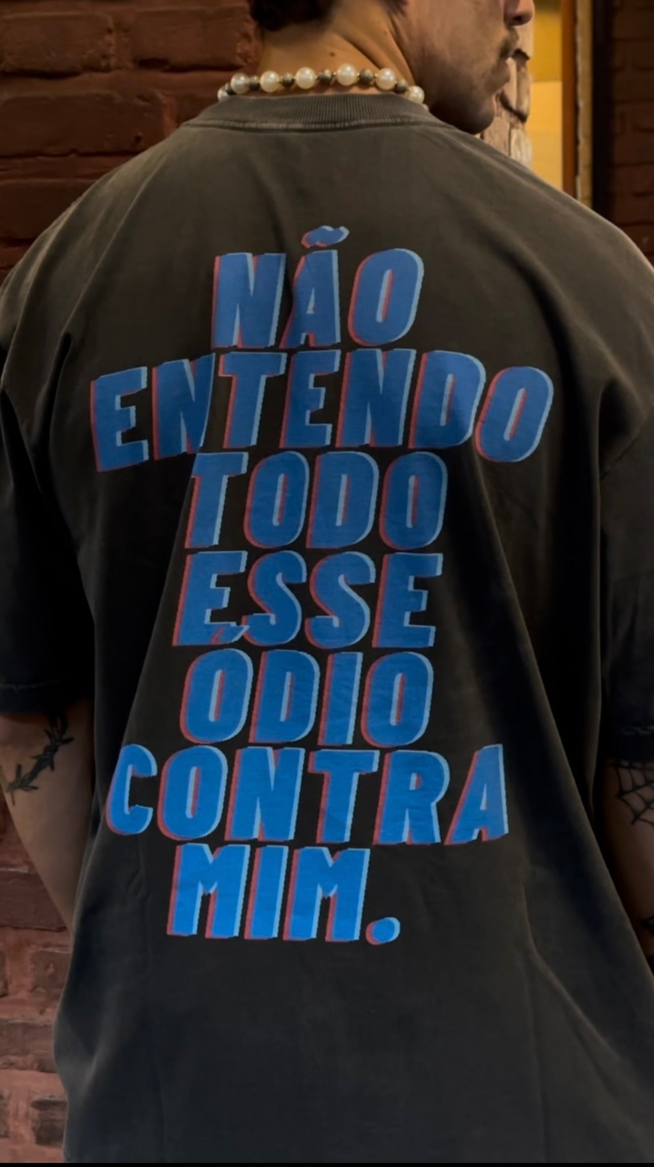 CAMISETA OVERSIZED ÓDIO