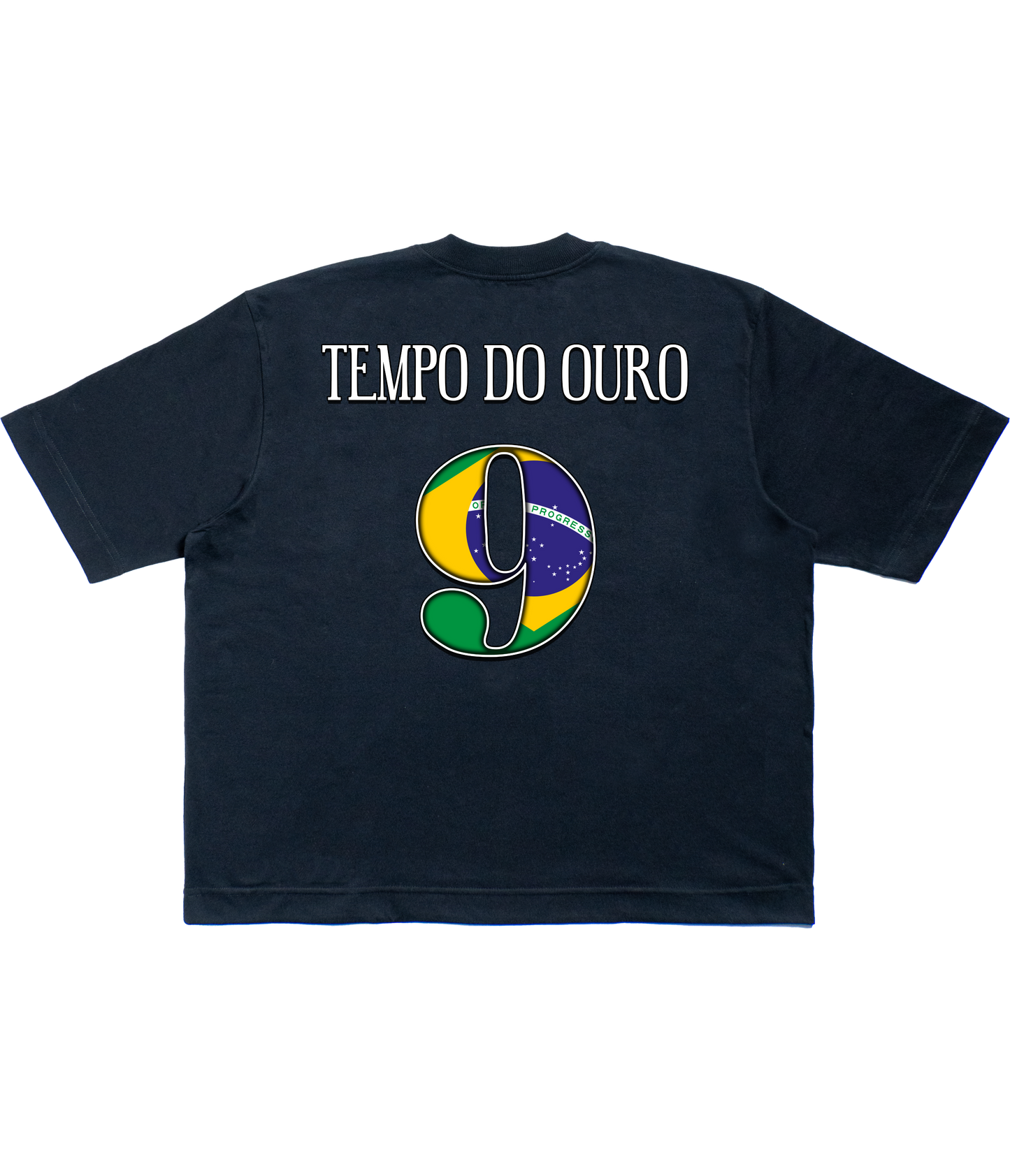 TEE BOXY 'TEMPO DO OURO' - FRENTE E COSTAS