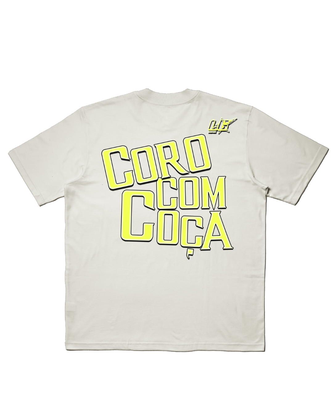 TEE OVERSIZED 'PT' - FRENTE E COSTAS