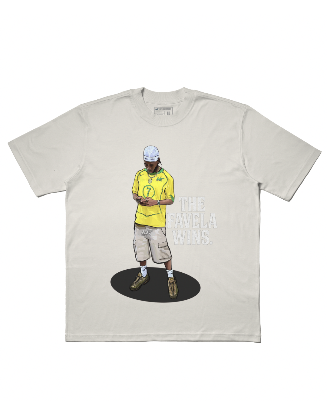 CAMISETA OVERSIZED 'A FAVELA VENCEU'
