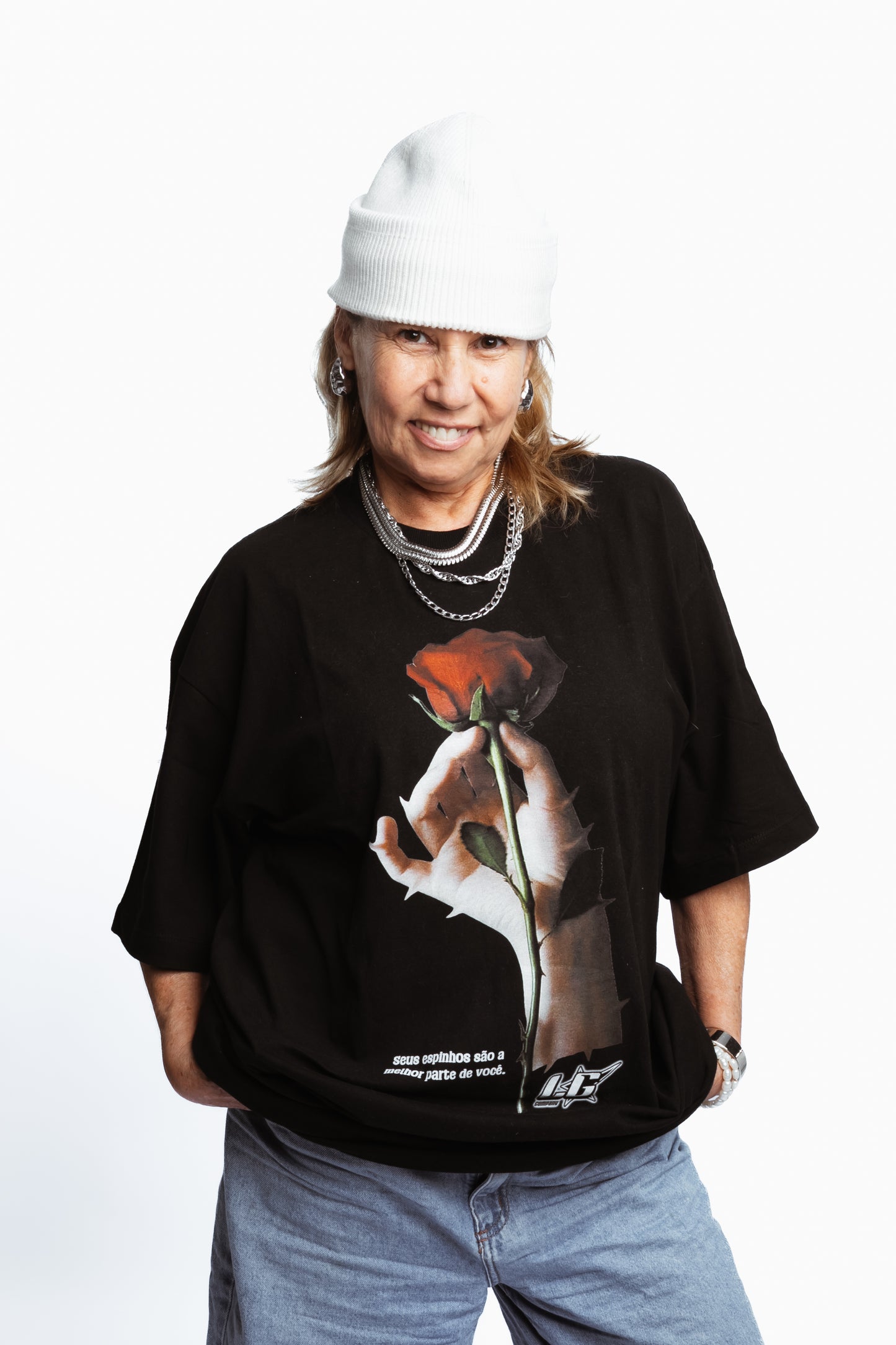 CAMISETA OVERSIZED ESPINHOS