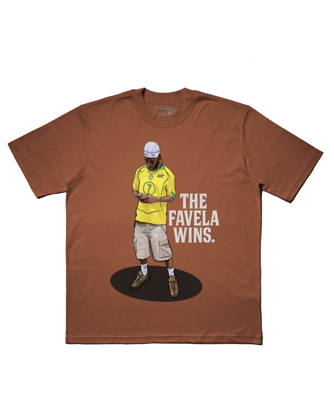 CAMISETA OVERSIZED 'A FAVELA VENCEU'
