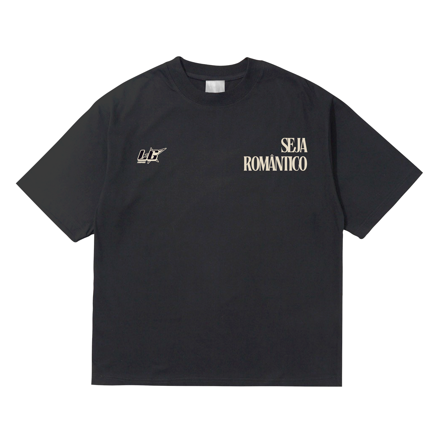 CAMISETA OVERSIZED “SEJA ROMÂNTICO”