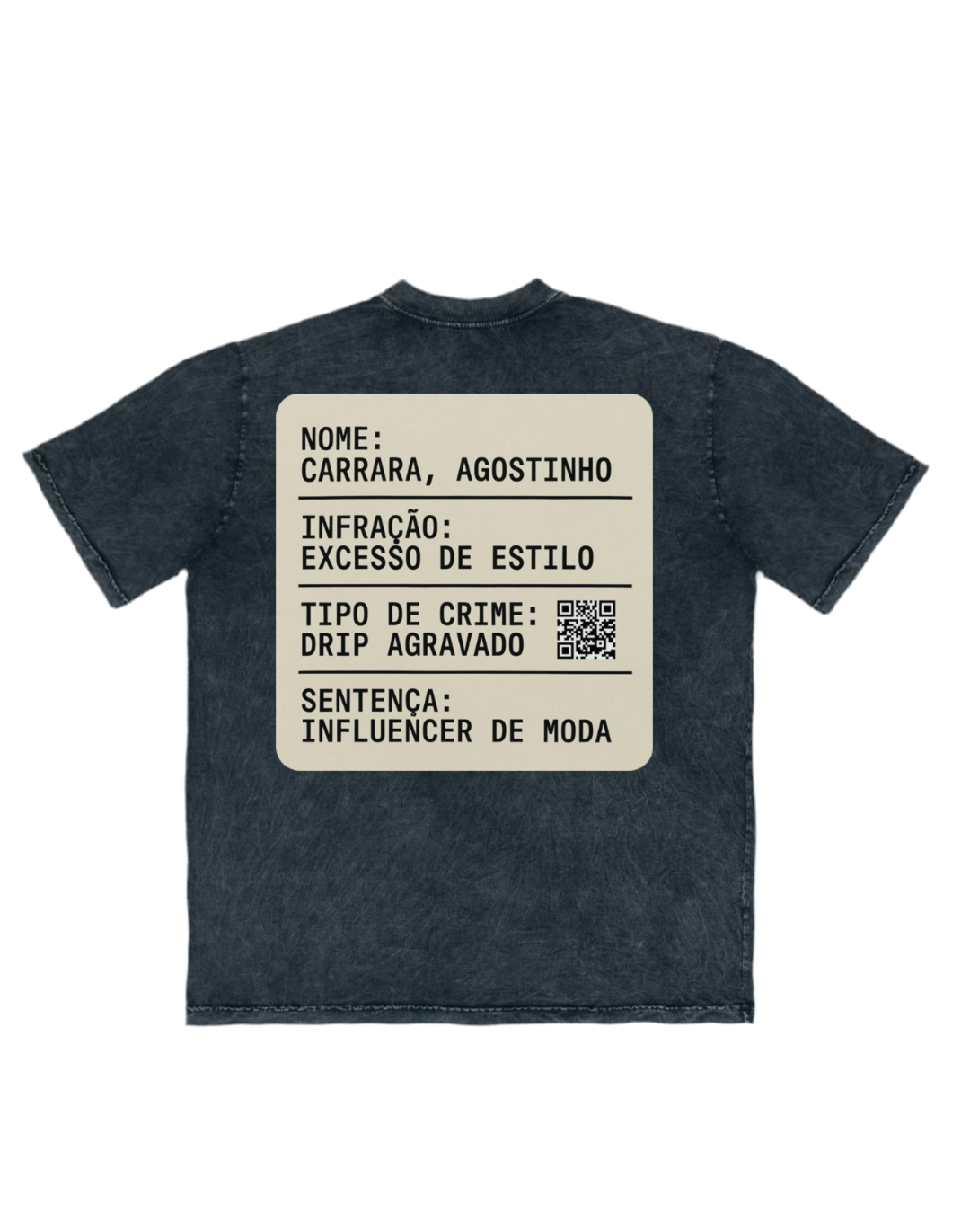 CAMISETA OVERSIZED AGOSTINHO STYLE