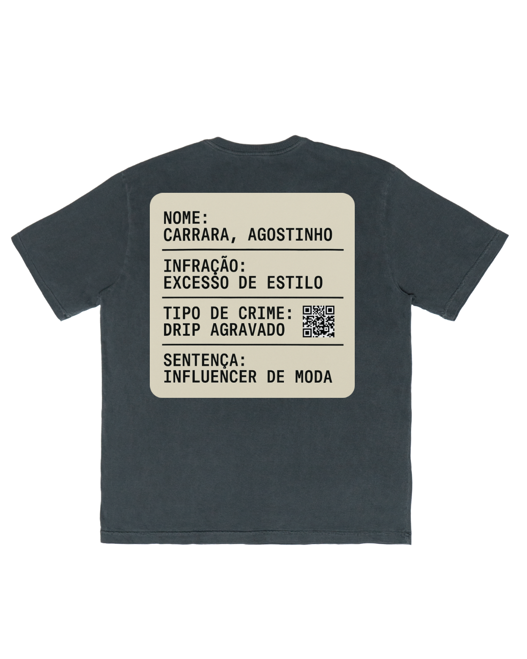 CAMISETA OVERSIZED AGOSTINHO STYLE