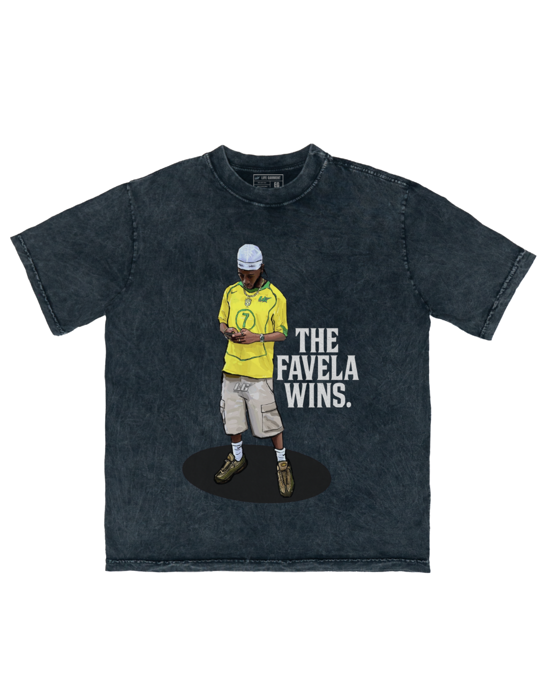 CAMISETA OVERSIZED 'A FAVELA VENCEU'