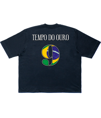 TEE BOXY 'TEMPO DO OURO' - FRENTE E COSTAS