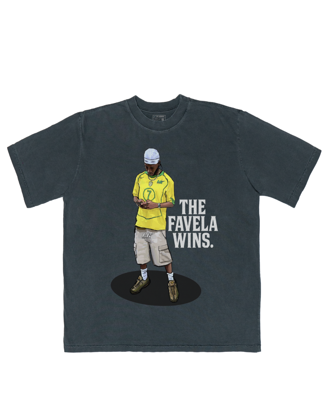 CAMISETA OVERSIZED 'A FAVELA VENCEU'