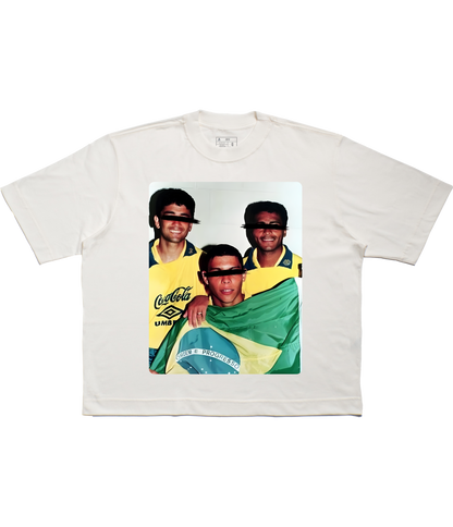 TEE BOXY 'TEMPO DO OURO' - FRENTE E COSTAS