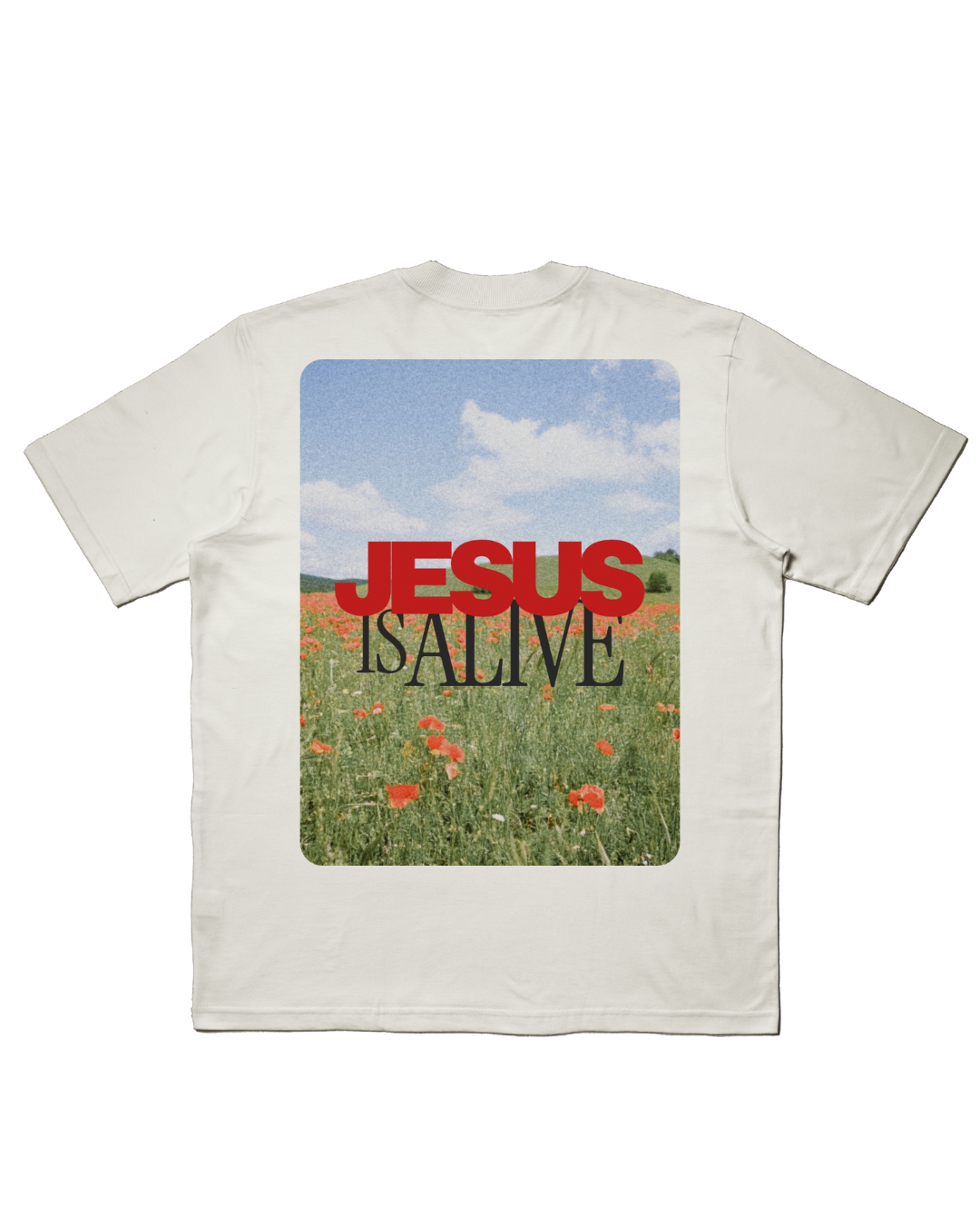 TEE OVERSIZED 'JESUS IS ALIVE'