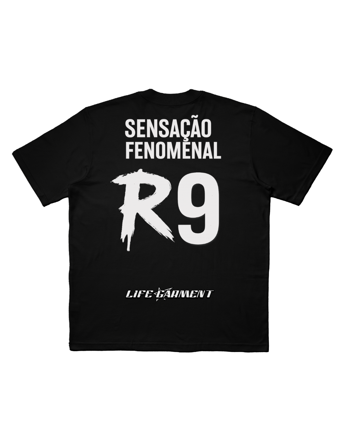 TEE OVERSIZED 'R9' - FRENTE E COSTAS