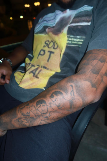 TEE OVERSIZED 'PT' - FRENTE E COSTAS