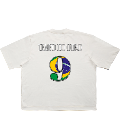 TEE BOXY 'TEMPO DO OURO' - FRENTE E COSTAS