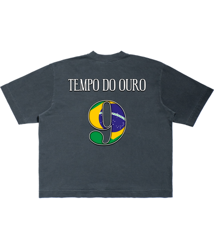 TEE BOXY 'TEMPO DO OURO' - FRENTE E COSTAS