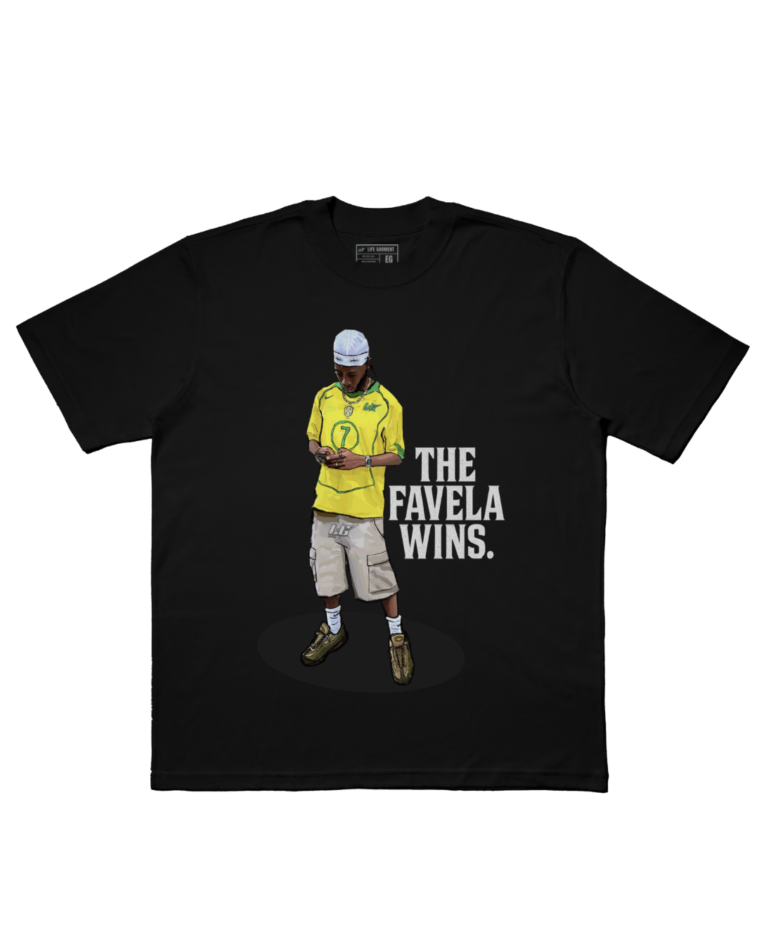 CAMISETA OVERSIZED 'A FAVELA VENCEU'