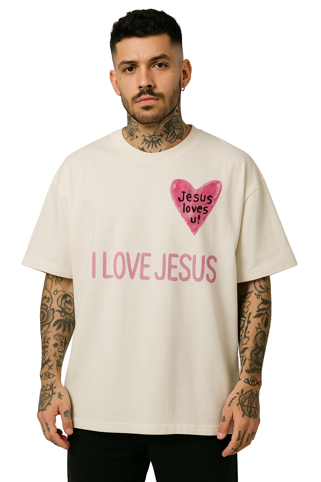 TEE OVERSIZED 'I LOVE JESUS'