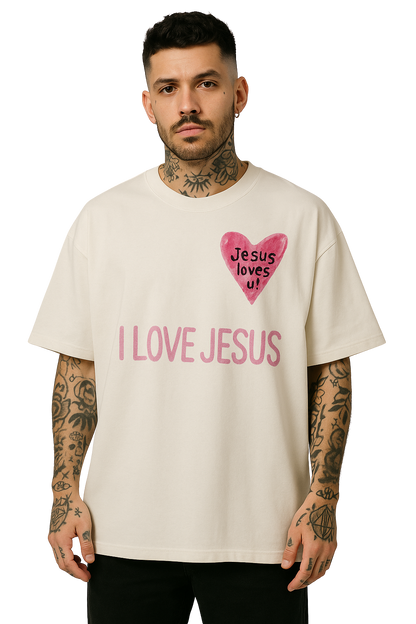 TEE OVERSIZED 'I LOVE JESUS'