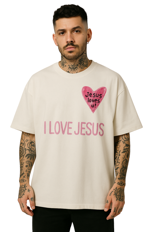 TEE OVERSIZED 'I LOVE JESUS'