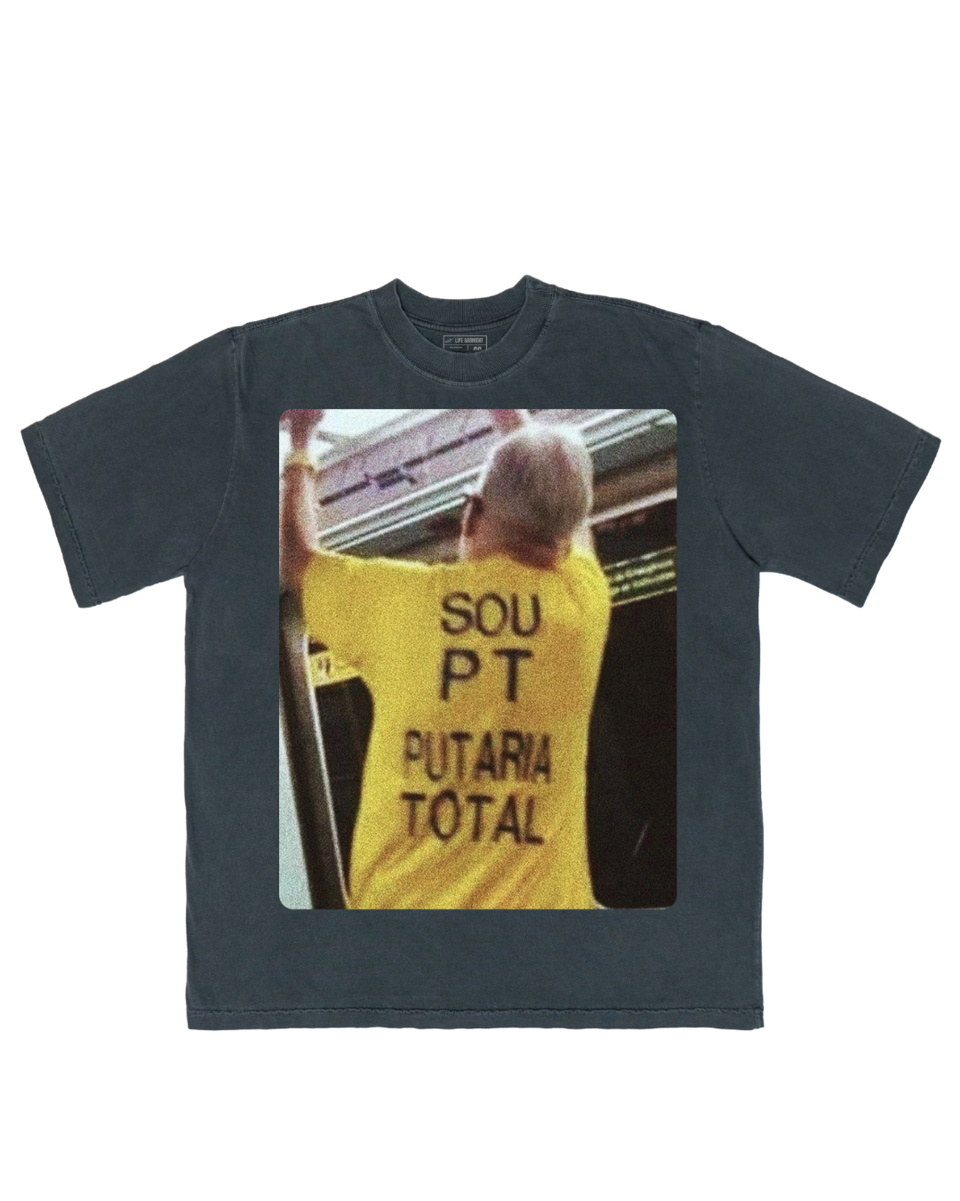 TEE OVERSIZED 'PT' - FRENTE E COSTAS