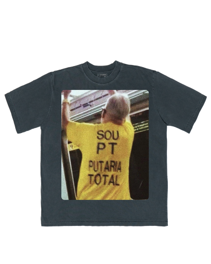 TEE OVERSIZED 'PT' - FRENTE E COSTAS